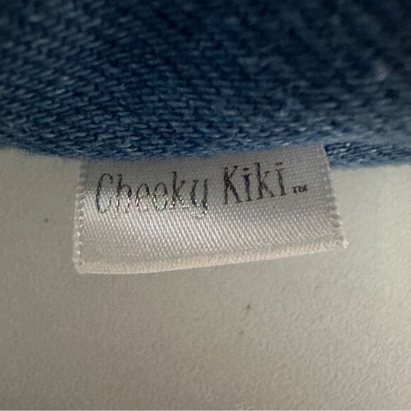 Cheeky Kiki denim beaded bag - Picture 3 of 5